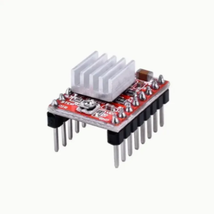 Heavy-duty A4988 stepper motor driver module with heat sink, microstepping support, for CNC, 3D printer, milling machine, Arduino and Raspberry Pi projects.