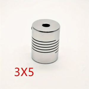 Aluminium CNC jaw shaft coupler 5–8mm flexible coupling OD 19x25mm for CNC machines, robotics, and 3D printer applications