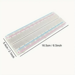 830-point solderless breadboard kit for prototyping circuits and Arduino projects