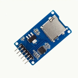Micro SD TF card reader adapter module with 6-pin SPI interface and level conversion for Arduino and microcontroller projects
