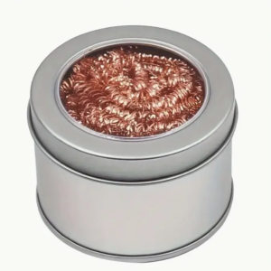 Copper wire soldering iron tip cleaner ball for removing solder residues and oxidation