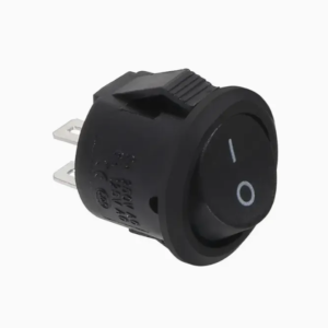 Black 2-Pin SPST Rocker Switch, Snap-In On/Off Toggle, 250V 6A Power Control for Car, Boat, Home Appliances, DIY Electronics